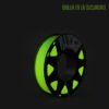 VERDE GLOW IN THE DARK PLA ART PrintaLot x 250 gr VERDE Filamento 3D DIAMETRO 1,75mm PLAGlow