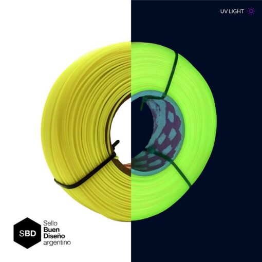 Filamento-Hellbot-ECOFILA-REC-PLA-Amarillo-Fluo-175mm-1kg