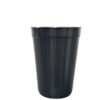 Negro Vaso Milkshake de plastico polimero con sorbete 300 ml - AT