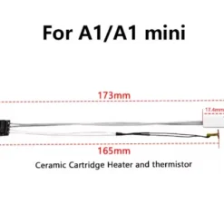 Kit de calentamiento termistor generic compatible con impresoras Bambu Lab A1 A1 mini 6001
