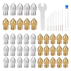 PICO Kit  - 40 picos MK8 + llave + 10 destapapicos M6 filamento 1.75mm 32913