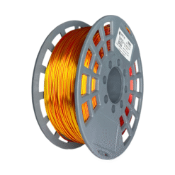 SILK Tri ROJO ORO NARANJA Red Gold Orange Fluo GST SIN CAJA PLA Filamento 3D 1.75 1KG