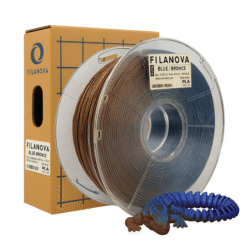Blue Bronce/Azul Bronce Filamento PLA Dual Color High Speed Filanova x 1Kg