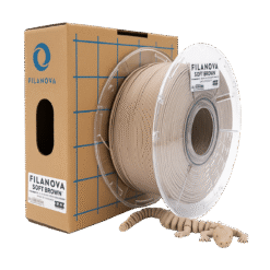 MARRON Soft Brown PLA Filanova x 1Kg Filamento 1.75
