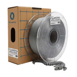 PATEADO METALIZADO Metallic Silver PLA Filanova x 1Kg Filamento 1.75