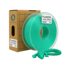 VERDE Aqua Green PLA Filanova x 1Kg Filamento 1.75