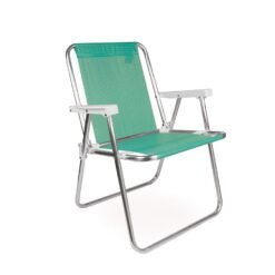 Silla alta aluminio sannet MOR color anis Medidas: 53 cm × 54,5 cm × 72,5 cm Peso máximo soportado: 110 kg