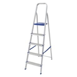 Escalera de aluminio hogar 5 escalones Mor MOR 005103