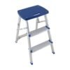 Escalera banqueta de aluminio 3 escalones Mor MOR 005107