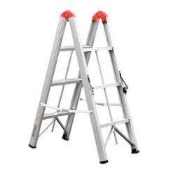 Escalera de aluminio 3 escalones plegable ultracompacta MIYAWA DEPI-3EUC