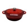 Olla oval de hierro esmaltado rojo degradado 30 cm VONNE CCN058