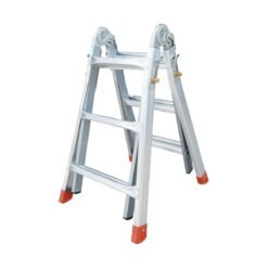 Escalera de aluminio 4x3 con pies extensibles 2,63 m MIYAWA DEEI-E263