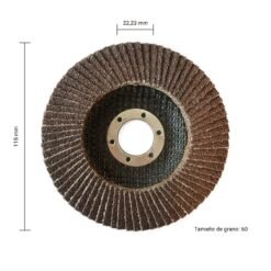 Disco flap de óxido de aluminio 4,5" / 60 BAROVO DFOA-60