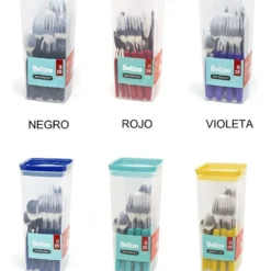 Set de 24 cubiertos Belize en frasco plástico - surtidos SIMONAGGIO CPPA-40/25S
