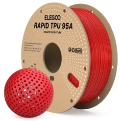FLEXIBLE ROJO plastic trays TPU Elegoo Filamento Diámetro 1,75mm 1kg 50.203.0633