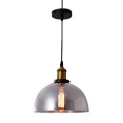 Aplique Luminaria Lampara colgante Smoke Harlem Hemisférica