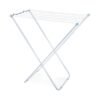 Tender de ropa, Tendedero, plegable de acero, sin alas, color blanco  MOR 006104