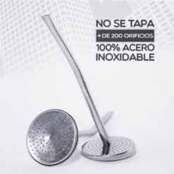 bombilla de acero inoxidable saca yerba