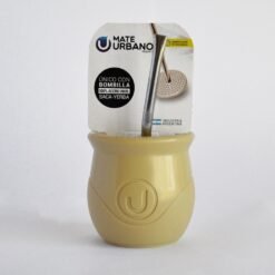 Mate Arena Plastico Urbano Con Bombilla Saca Yerba