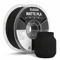 NEGRO MATTE PLA Elegoo Filamento Diámetro 1,75mm 1kg 50.203.0363