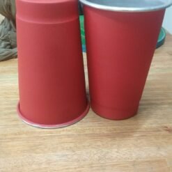 Rojo 1l mod2 VASO ALUMINIO LASERABLE FERNETERO LISO Cant1 (LAS MEDIDAS VARIAN)