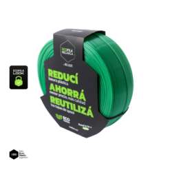 Verde SIN CARRETEL PLA HELLBOT Filamento 3D 1,75mm x 1KG ECOFILA 3677