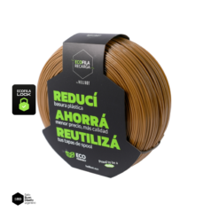 Capibara Marrón claro SIN CARRETEL PLA HELLBOT ECOFILA Filamento 3D 1,75mm x 1KG 4452