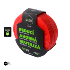 ROJO SIN CARRETEL PLA HELLBOT Filamento 3D 1,75mm x 1KG ECOFILA 3604