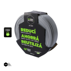 GRIS SIN CARRETEL PLA HELLBOT Filamento 3D 1,75mm x 1KG ECOFILA 3608